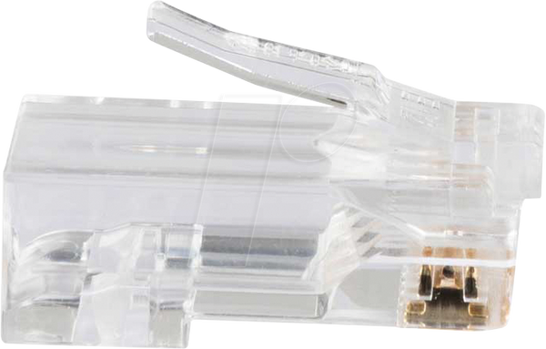 Модульний штекер RJ45, Cat.6a, прохідний, 200 штук