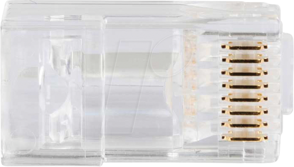 Модульний штекер RJ45, Cat.6a, прохідний, 200 штук