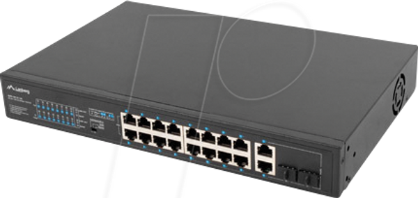 Комутатор, 16-портовий, гігабітний Ethernet, PoE+