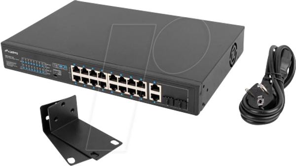 Комутатор, 16-портовий, гігабітний Ethernet, PoE+