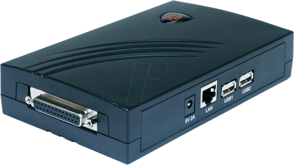 Принт-сервер Longshine, 3 порти, USB/паралельний