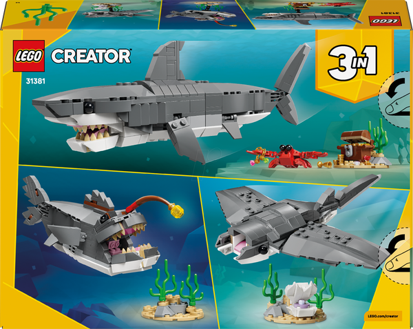 LEGO® Creator - Люта акула зі скринею зі скарбами