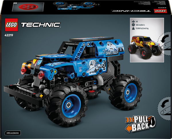 LEGO® Technic Monster Jam Grave Digger Вогонь та лід