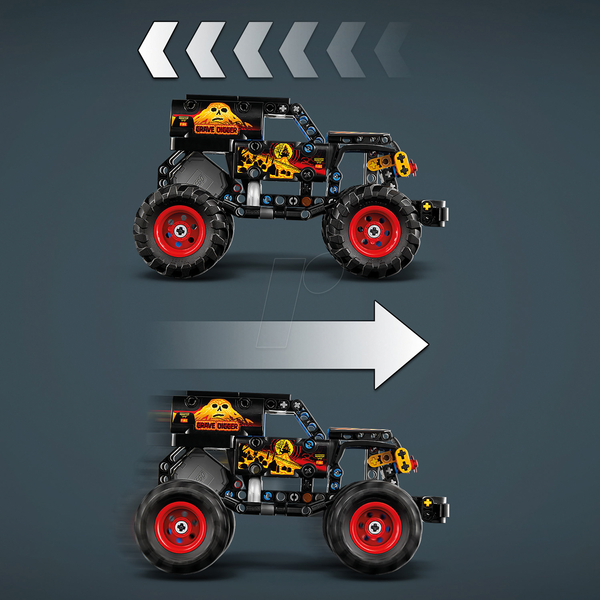 LEGO® Technic Monster Jam Grave Digger Вогонь та лід