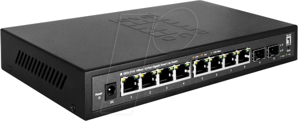 Комутатор, 10-портовий, гігабітний Ethernet, SFP