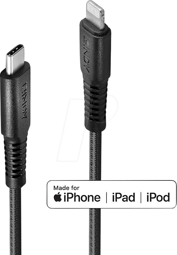 Зарядний кабель Syncand, USB-C > Lightning, MFi, 1 м