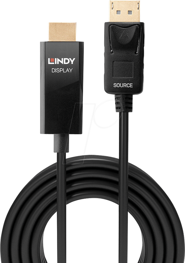 DP 1.2 на HDMI A чоловічий, 1.0 м, активний, HDR, 4K/60 Гц,