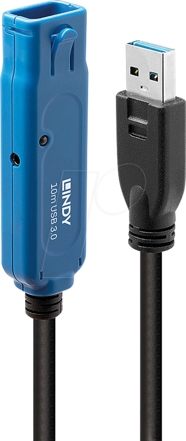 Активний кабель USB 3.0, роз'єм A > порт, ланцюжок, 10 м