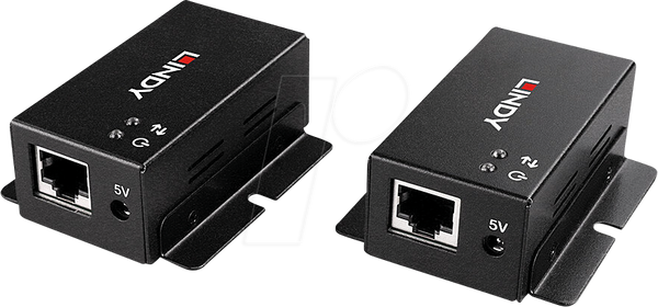 USB 2.0 концентратор, 2 порти, подовжувач, Cat.6, 50 м
