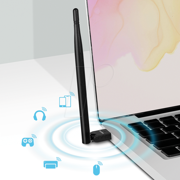 USB-адаптер Bluetooth 5.3 с антенной