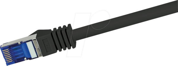Патч-кабель Ultraflex, Cat.6A, S/FTP, чорний, 1.5 м