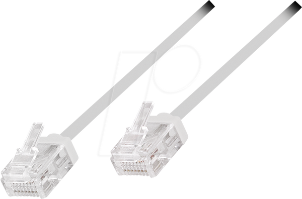 Кабель RJ45 Cat.6a U/UTP тонкий 3 м білий