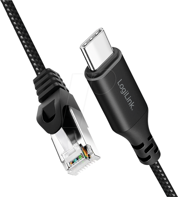 Мережевий адаптер, кабель, USB 3.2 типу C, Gigabit Ethernet, 2 м