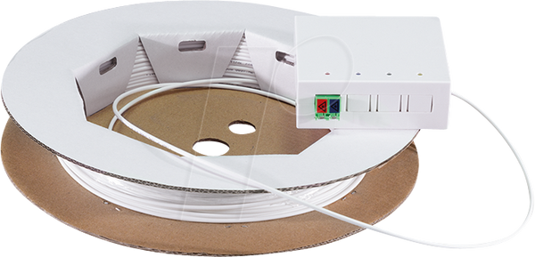 FTTH термінальна коробка, 1x LCD/APC, з 20-метровим з'єднувальним кабелем