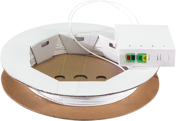 Термінаційна коробка FTTH, 2x LCD/APC, з 40-метровим з'єднувальним кабелем