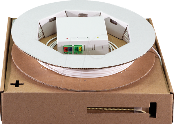 Термінаційна коробка FTTH, 2x LCD/APC, з 40-метровим з'єднувальним кабелем
