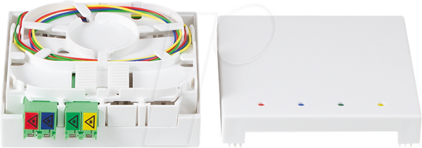 Термінаційна коробка FTTH, 2x LCD/APC, з 40-метровим з'єднувальним кабелем