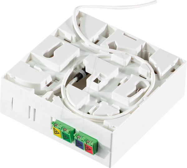 Термінаційна коробка FTTH, 2x LCD/APC, з 40-метровим з'єднувальним кабелем