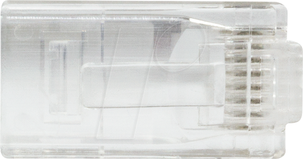 Модульний штекер RJ45, Cat.6, неекранований, наскрізний, 50 шт.