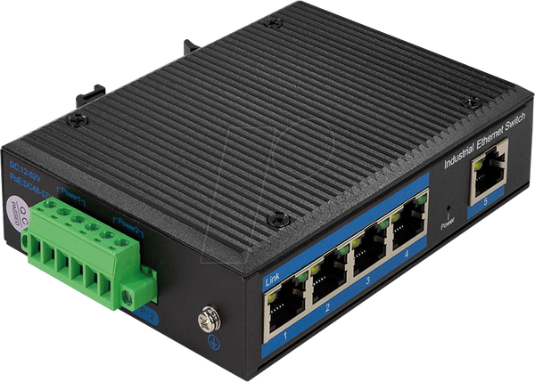 Комутатор, 5-портовий, гігабітний Ethernet, PoE