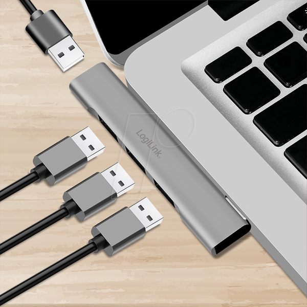 USB 3.0/2.0, 4-портовий концентратор, 1x 3.0 A, 3x 2.0 A