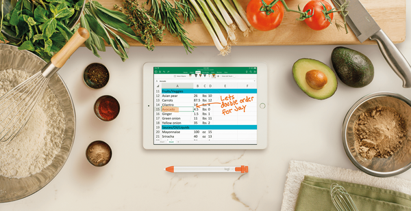 Стилус для планшета, Logitech Crayon, оранжевый