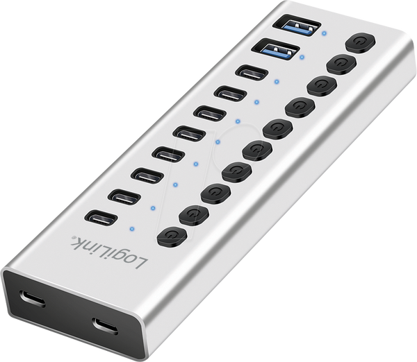 Концентратор USB 3.2 Gen 1, 10 портів, USB-A/C