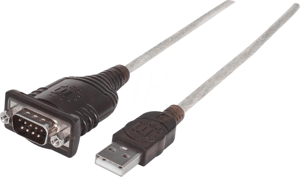 Перетворювач USB-A, 1x RS232, 9-контактний, PL-2303, 0,45 м