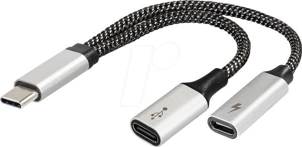 Роз'єм USB-C до 2 роз'ємів USB-C, 60 Вт