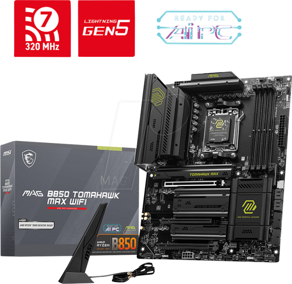 Материнська плата MSI MAG B850 TOMAHAWK MAX WIFI (AM5)