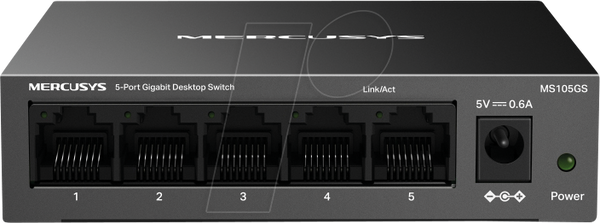 Комутатор, 5-портовий, гігабітний Ethernet