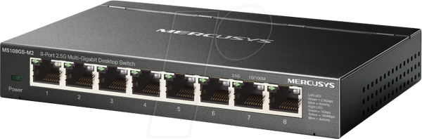 Комутатор, 8-портовий, 2,5 гігабітний Ethernet, настільний
