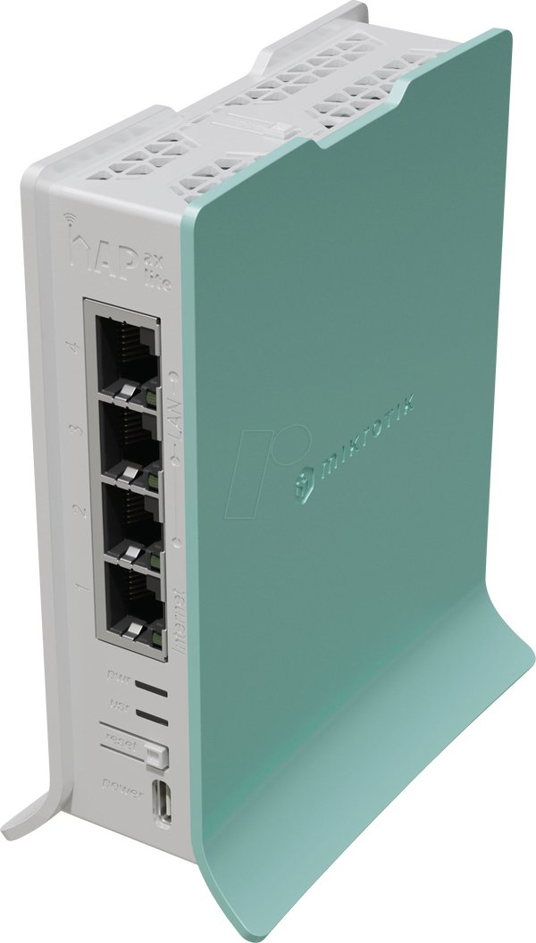 hAPax Lite, процесор 800 МГц, 256 МБ оперативної пам'яті, 4 локальні мережі, Wi-Fi 2,4 ГГц