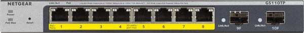 Комутатор, 10-портовий, гігабітний Ethernet, PoE