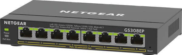 Комутатор, 5-портовий, гігабітний Ethernet, PoE+