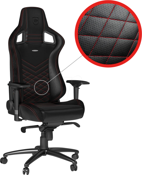 Ігрове крісло noblechairs EPIC, чорно-червоне
