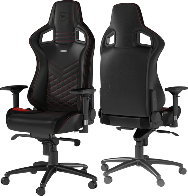 Ігрове крісло noblechairs EPIC, чорно-червоне