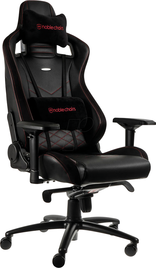 Ігрове крісло noblechairs EPIC, чорно-червоне