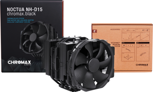 Кулер NOCTUA NH-D15 chromax.black з однією баштою