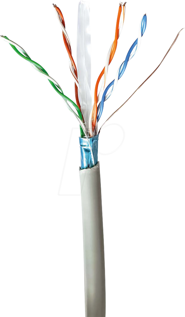 Сетевой кабель Cat.6, F/UTP, серый, 100 м