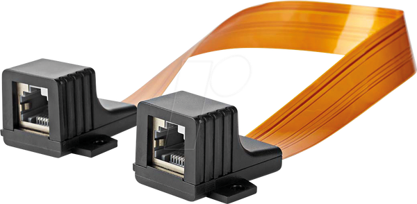 Прохідний віконний роз'єм RJ45, Cat.5e, 0,3 м