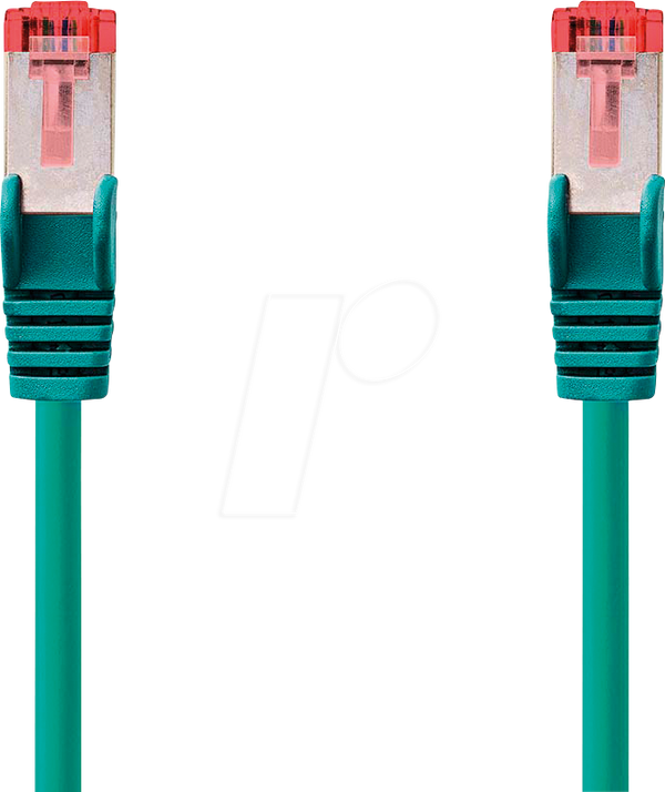 Патч-кабель, Cat.6, S/FTP, 1 м, зелений