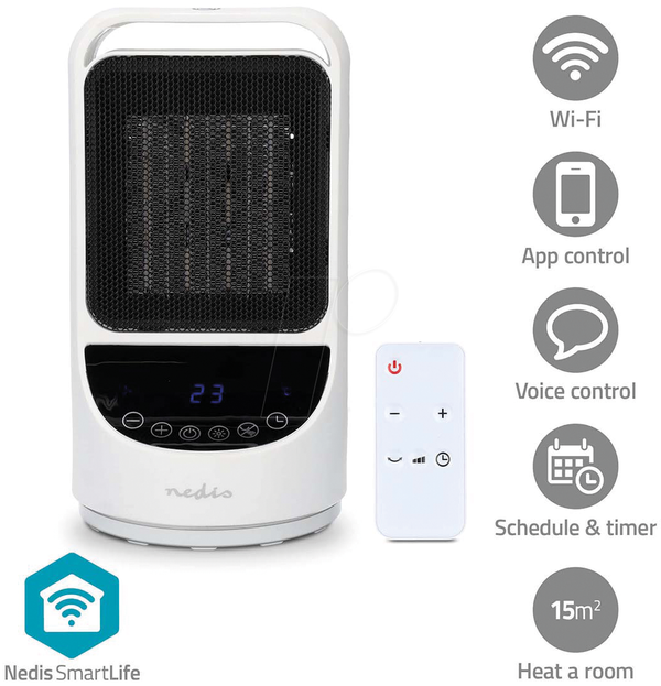 Wi-Fi тепловентилятор, 1500 Вт