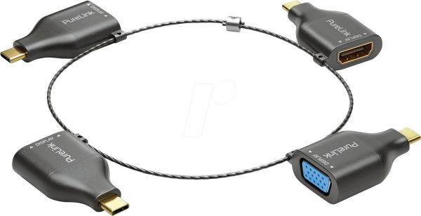 Кільце 4K USB-перехідника з двома адаптерами