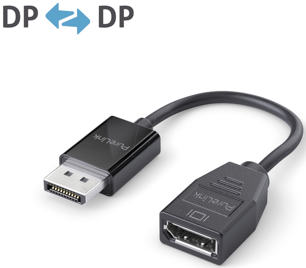 Перехідник DisplayPort, штекер DP на гніздо DP