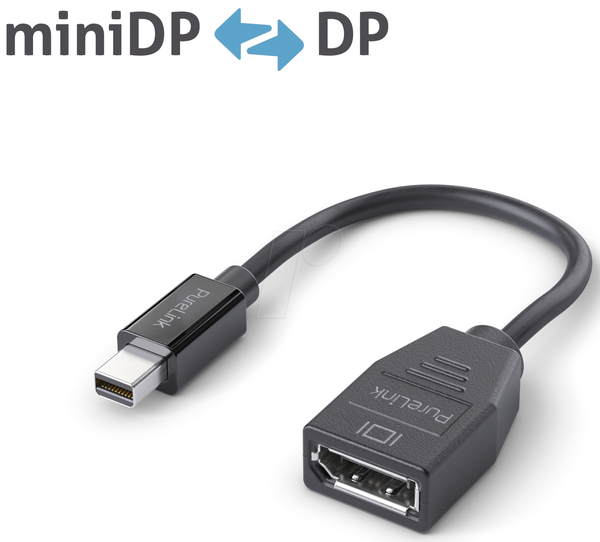 Перехідник DisplayPort, Mini DP male to DP female