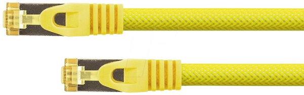 Патч-корд RJ45 Cat.7 PiMF жовтий 25 м