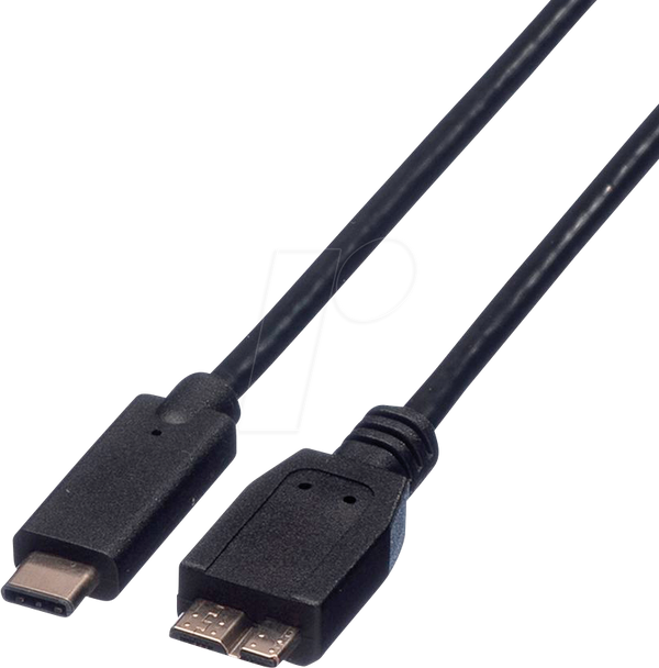 Кабель USB 3.0, роз'єм USB типу C на роз'єм Micro-B, 0,5 м