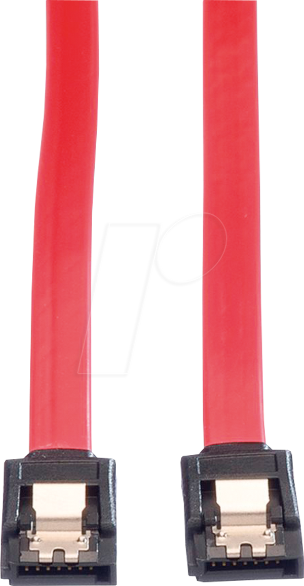 Кабель SATA 6 Gbps port > SATA port, 1 м, червоний, металевий