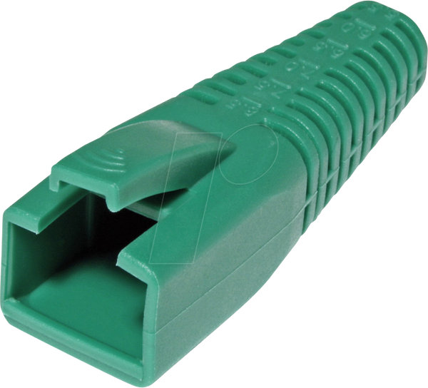 Захисні елементи для кабелю RJ45, зелені, 10 штук